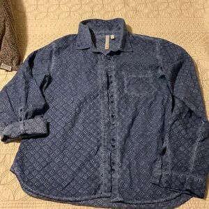 C&C California Light Blue Eyelet Shirt